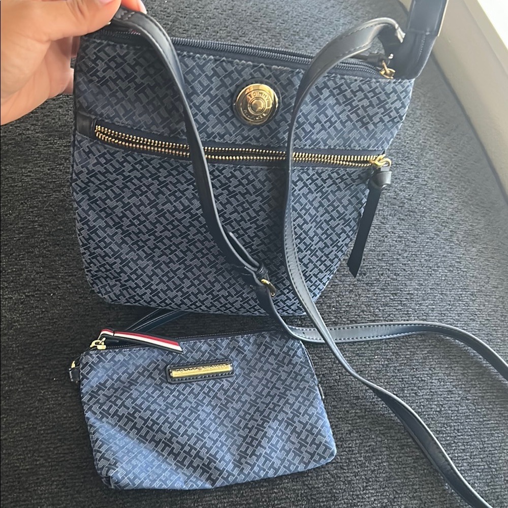Navy Blue Crossbody Bag Set